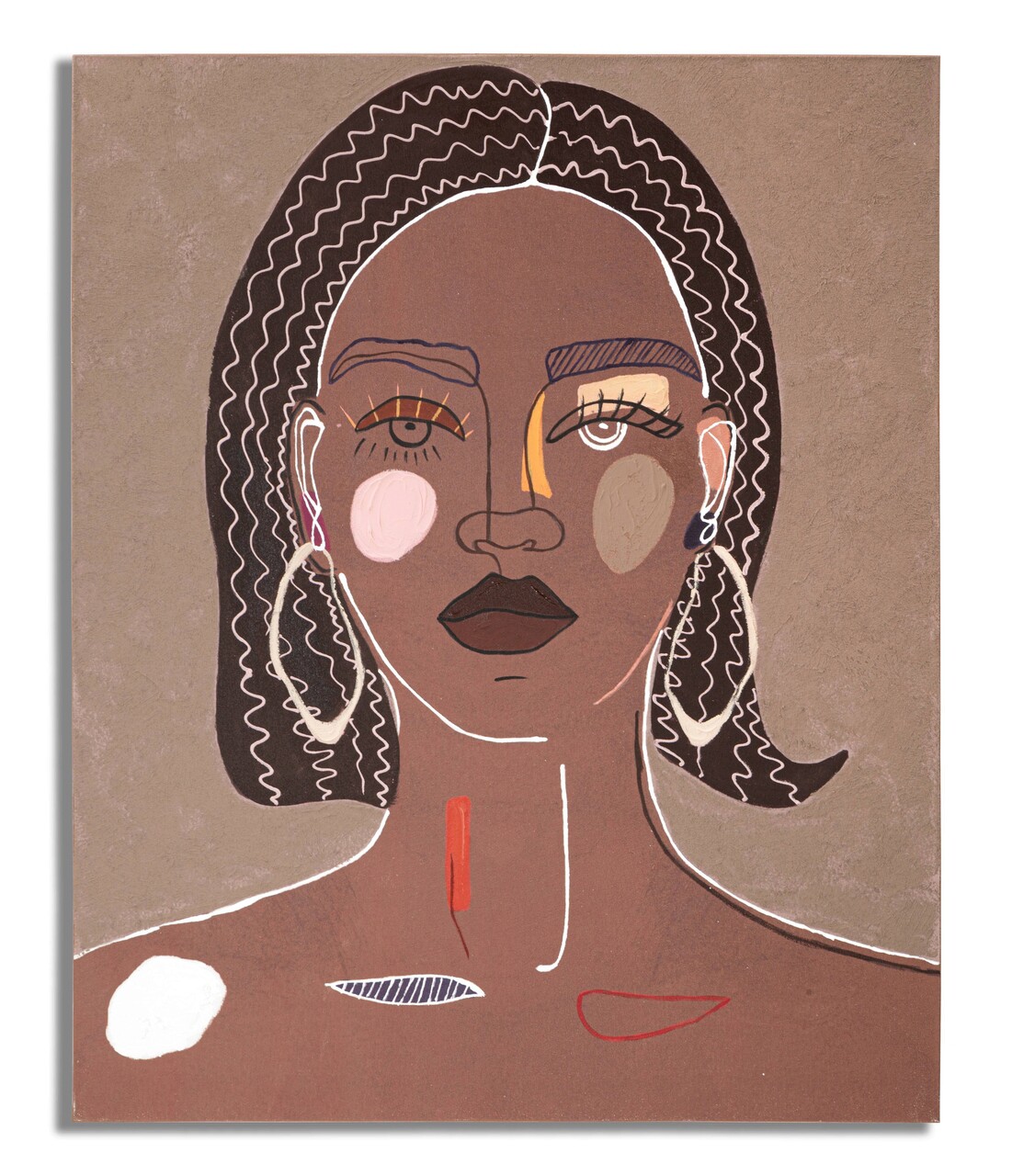 Tablou decorativ Tribal -B, Mauro Ferretti, 80 x 100 cm, lemn de pin/canvas - imagine 7